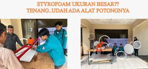 EFISIEN: tim pengabdian dari Politeknik Negeri Bandung menawarkan solusi berupa pembuatan alat potong yang termodifikasi khusus untuk styrofoam ukuran besar. Tujuan dari alat ini adalah untuk mengurangi waktu pengerjaan produksi dan membuat limbah styrofoam lebih seragam dan mudah dikelola. (ist) EFISIEN: tim pengabdian dari Politeknik Negeri Bandung menawarkan solusi berupa pembuatan alat potong yang termodifikasi khusus untuk styrofoam ukuran besar. Tujuan dari alat ini adalah untuk mengurangi waktu pengerjaan produksi dan membuat limbah styrofoam lebih seragam dan mudah dikelola. (ist)