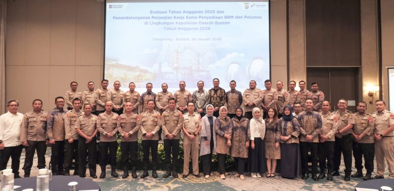 Pertamina Patra Niaga Regional JBB dan Polda Banten Sepakati Kerja Sama Penyediaan BBM & Pelumas Tahun Anggaran 2026